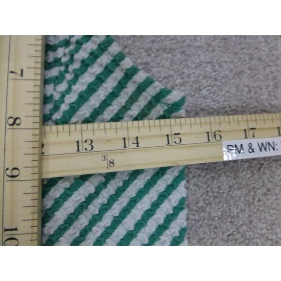 Maeve by Anthropologie Green and White Striped V-Neck Sleeveless Top - Picture 9 of 11